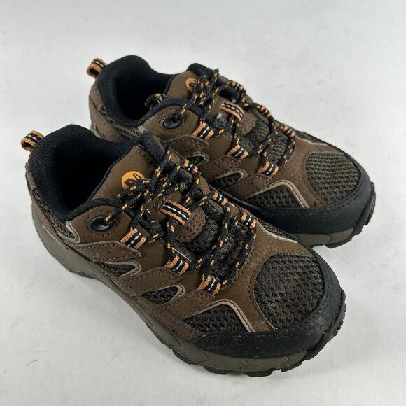 Merrell Kid's Moab 2 Low Boot US 11 Brown Lace-Up Waterproof Hiking Sneaker - Picture 3 of 10
